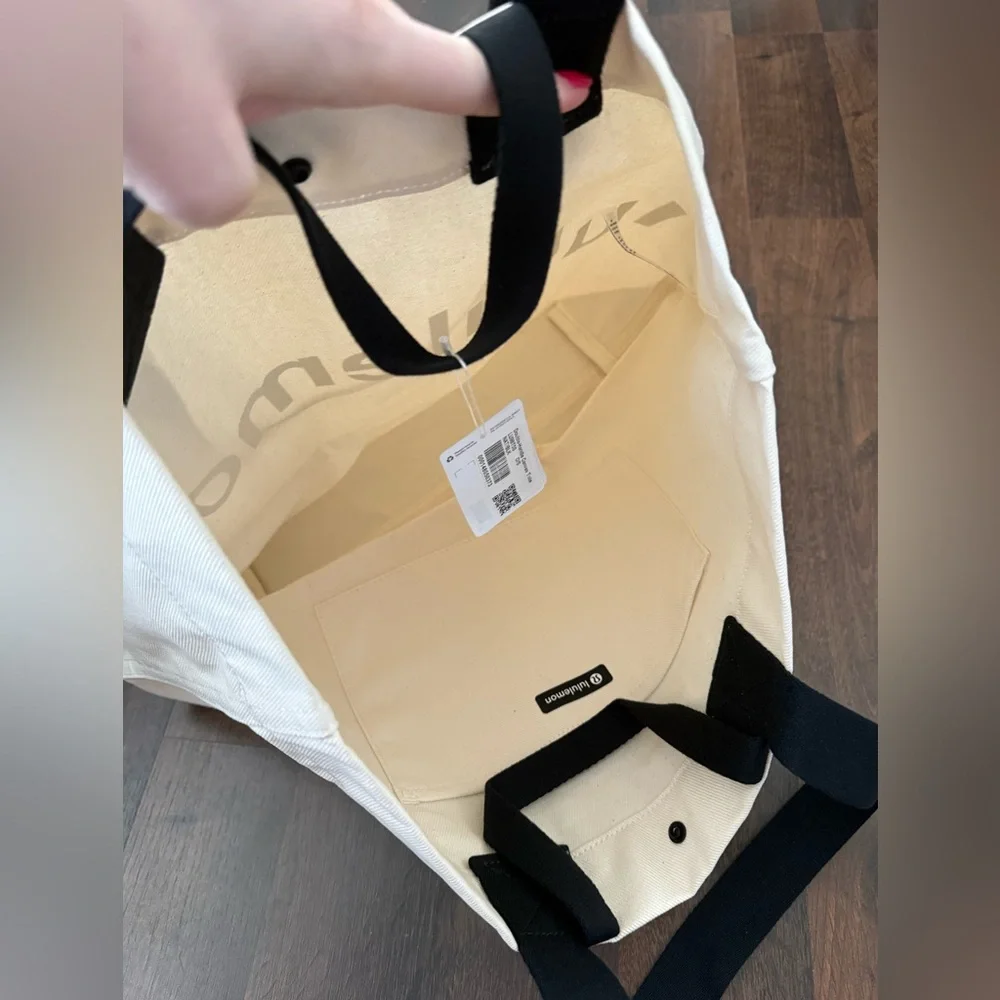 ๐ Lululemon Canvas Double Handle Tote Bag - Picture 7 of 15